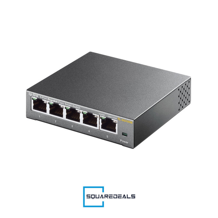 TP LINK TL-SG105E 5 Port VLAN Plug-And-Play Gigabit Easy Smart Switch TPLink