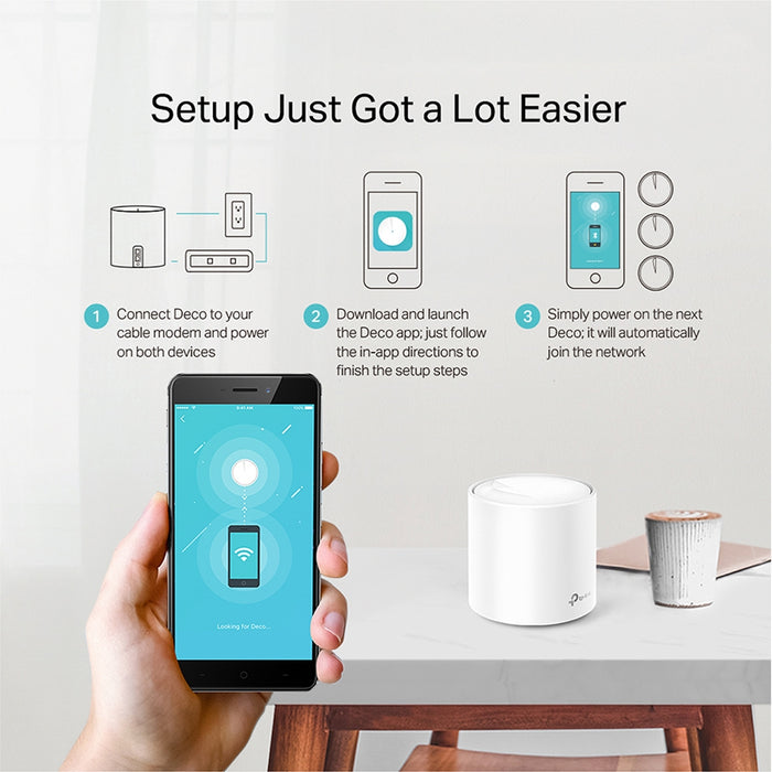 TP Link Deco X20 AX1800 1 Pack 3 Pack Whole Home Mesh WiFi 6 System TPLink SZ