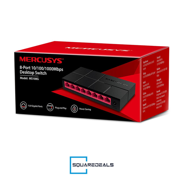 Mercusys MS108G 8 Port 10 100 1000 Mbps Desktop Ethernet Network Switch