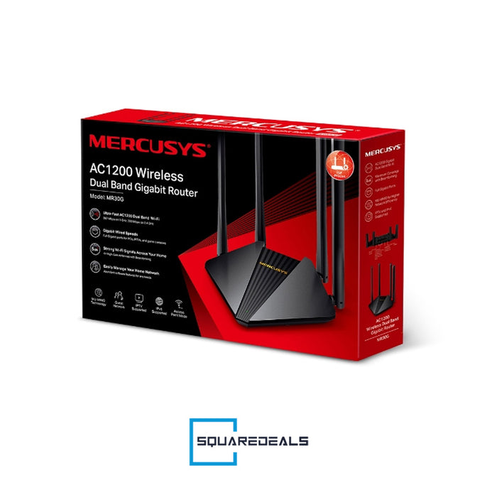 Mercusys MR30G AC1200 Wireless Dual Band WiFi Gigabit Router MU MIMO