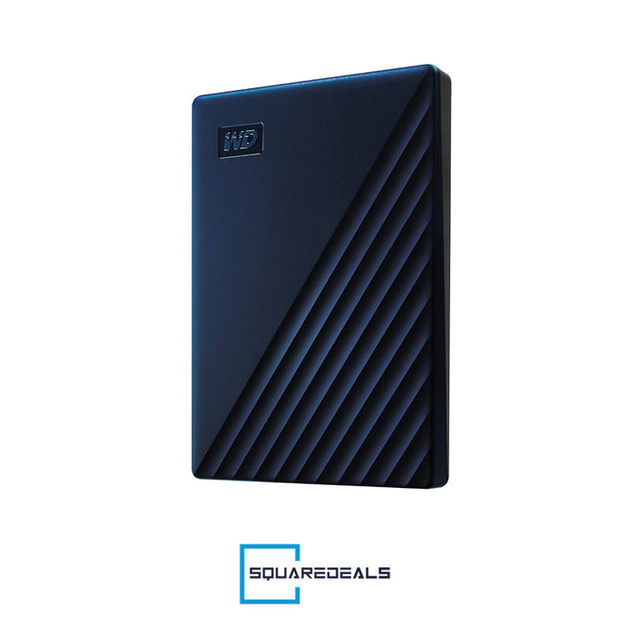 Western Digital WD 5TB My Passport USB 3.2 Portable Hard Drive For Mac Blue