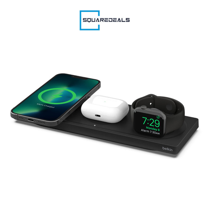 Belkin WIZ016my Boost Charge Pro 3 in 1 Wireless Chargingpad Magsafe