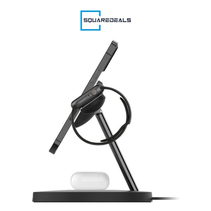 Belkin Boost Charge Pro 3 in 1 Wireless Charging Stand with MagSafe 15W