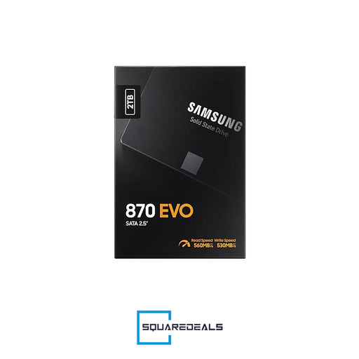 SAMSUNG 870 EVO 2TB 6.35cm 2.5 SATA III SSD Internal Hard Drive MZ 77E2T0BW