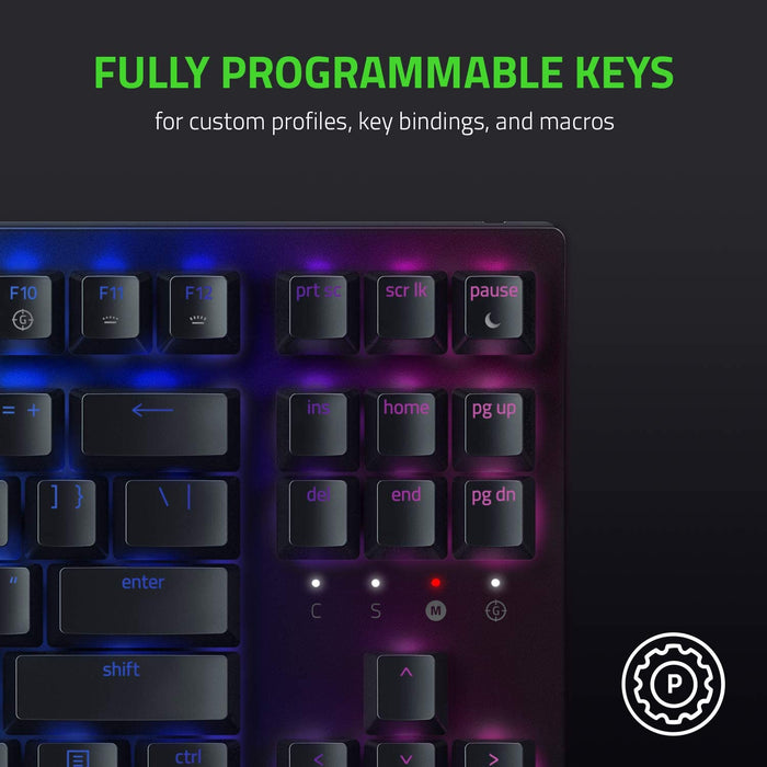 Razer Blackwidow V3 Tenkeyless TKL Chroma Gaming Keyboard Green US Layout