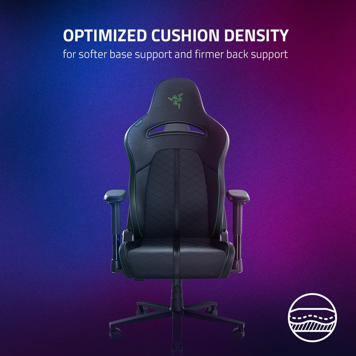 Razer Enki X Essential Gaming Chair Built in Lumbar Arch Optimized Cushion