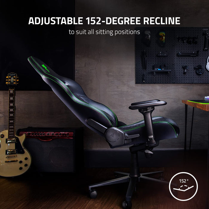 Razer Enki X Essential Gaming Chair Built in Lumbar Arch Optimized Cushion