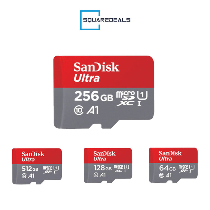 SanDisk Ultra 64GB 128GB 256GB 512GB MicroSDXC UHS-I A1 Memory Card